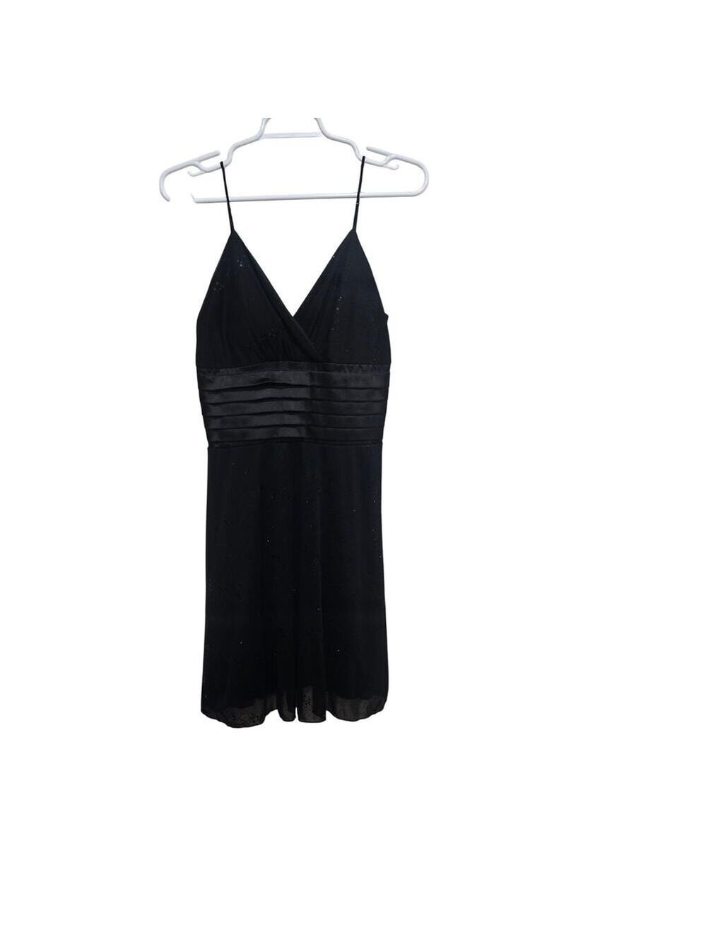 Celine by Champion Black Beaded Empire Waist Slip Dress L